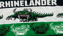 Load image into Gallery viewer, Rhinelander Hodgas ugly sweater. Hodag ugly sweater
