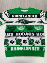 Load image into Gallery viewer, Rhinelander Hodgas ugly sweater. Hodag ugly sweater