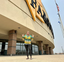 Load image into Gallery viewer, NCAA licensed North Dakota State University NDSU Bison first ugly sweater is perfect for Christmas events, holiday parties and most of all, ugly sweater parties