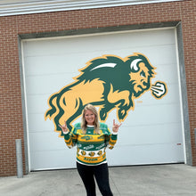 Load image into Gallery viewer, NCAA licensed North Dakota State University NDSU Bison first ugly sweater is perfect for Christmas events, holiday parties and most of all, ugly sweater parties