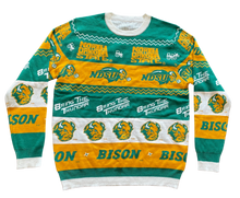 Load image into Gallery viewer, NCAA licensed North Dakota State University NDSU Bison first ugly sweater is perfect for Christmas events, holiday parties and most of all, ugly sweater parties